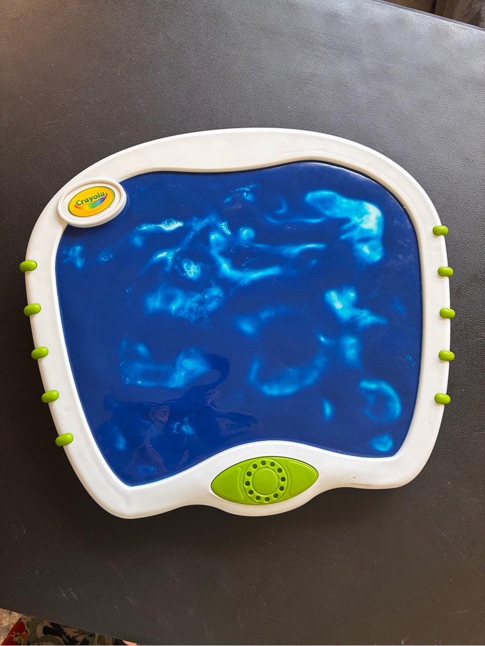 Crayola Blue Gel Sensory Play Pad with Lime Green Accents